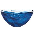 Kosta Boda 13.75 in. Contrast Bowl - Blue 7050451